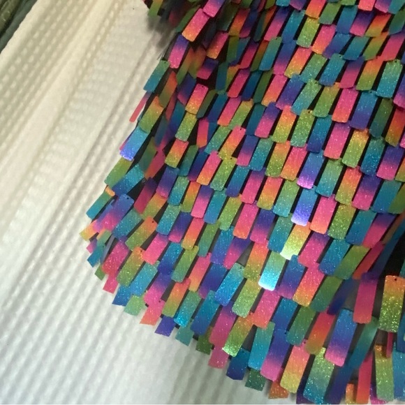 Sheer glam Plus Size Fun- Multiple Color - sparkle shimmer top - sequins - Picture 5 of 7